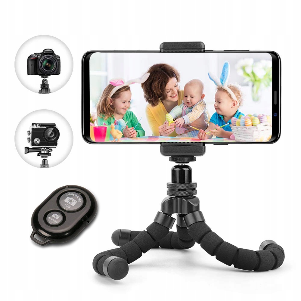 

Elastyczny Uchwyt Na Telefon Selfie Statyw Tripod