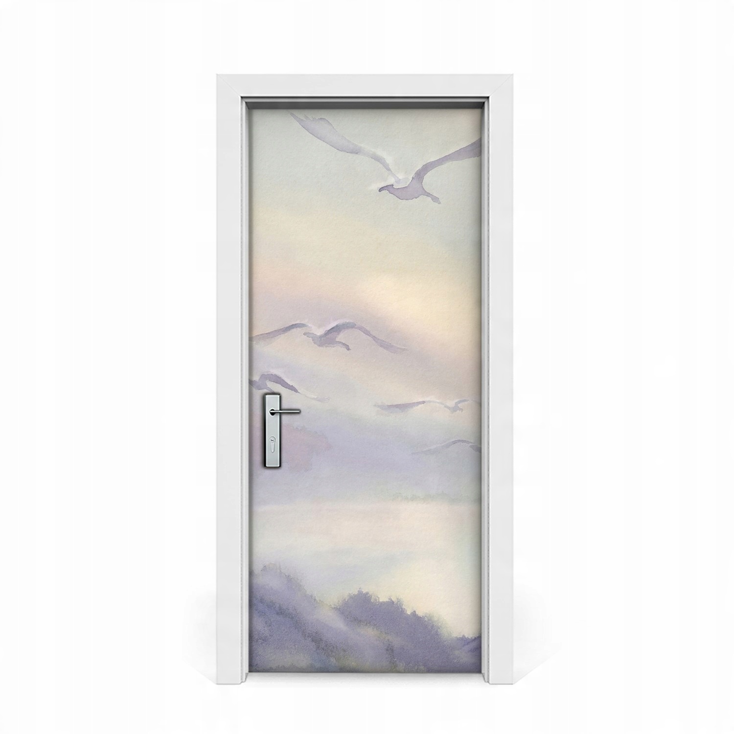 

Naklejka na drzwi okleina Klucz łabędzi 85x205