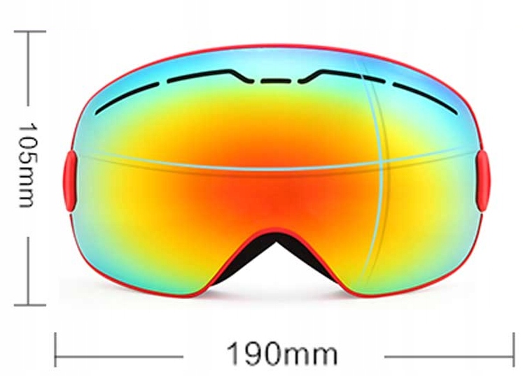 BE NICE GOGLE narciarskie snowboard UNISEX UV Model BE NICE