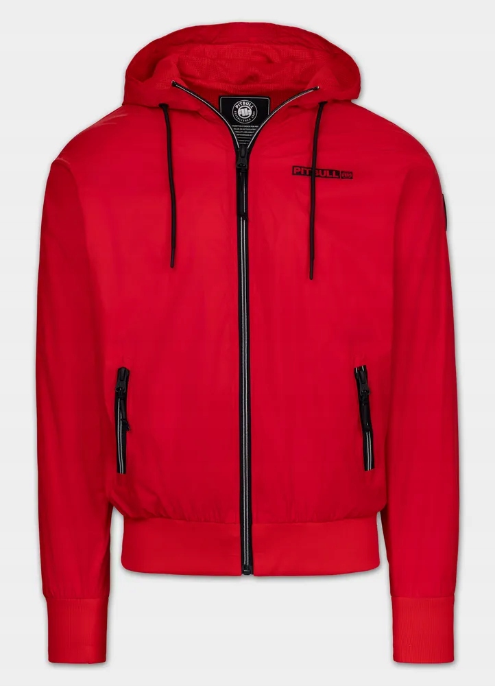 Męska Kurtka przejściowa z kapturem Pitbull wiatroszczelna Athletic Logo II