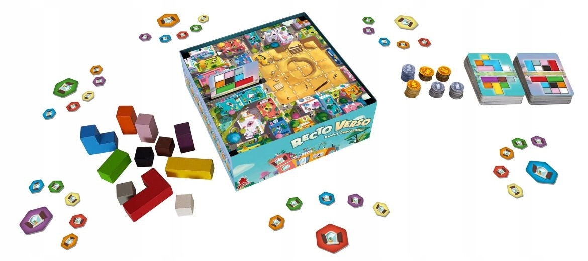 Familijna Gra dla Dziecka Rozgrywka Integracyjna Recto Verso Buduj