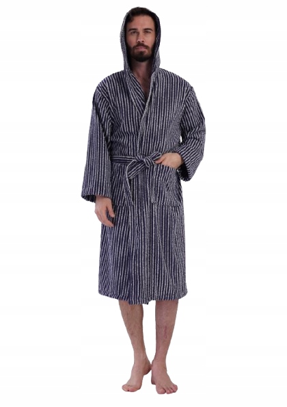 Sportovní Bavlněný Froté Župan S Kapucí A Plavkovým Kabátem Hotel L