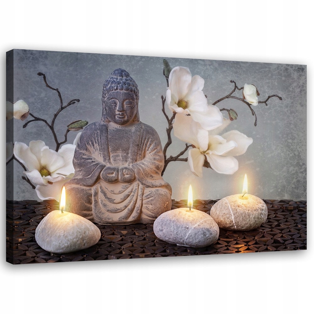 Obraz, Buddha zen kvet orchidey 120x80