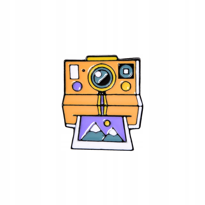 

Pinets przypinka Aparat polaroid Góry Podróże