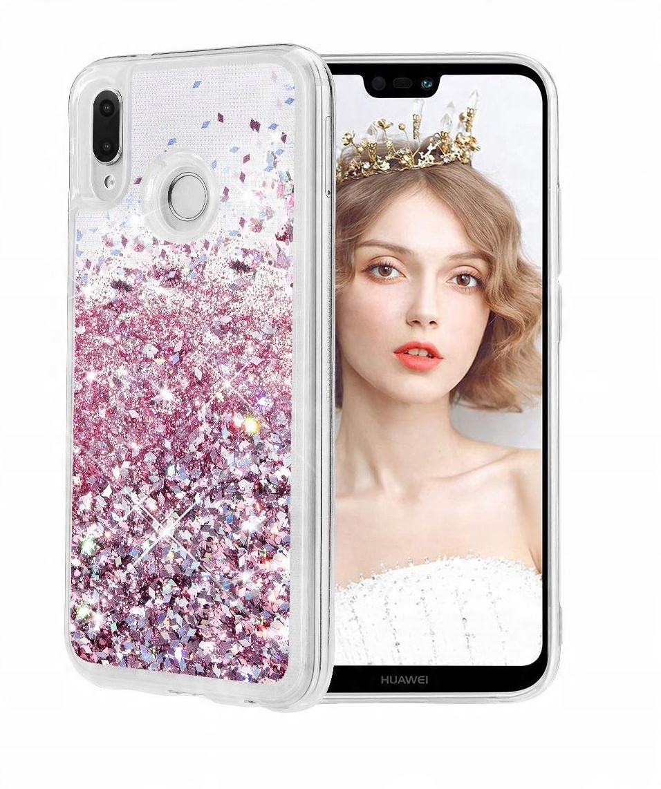 

Etui Brokat Honor 8X Liquid Case Brokatowe +szkło