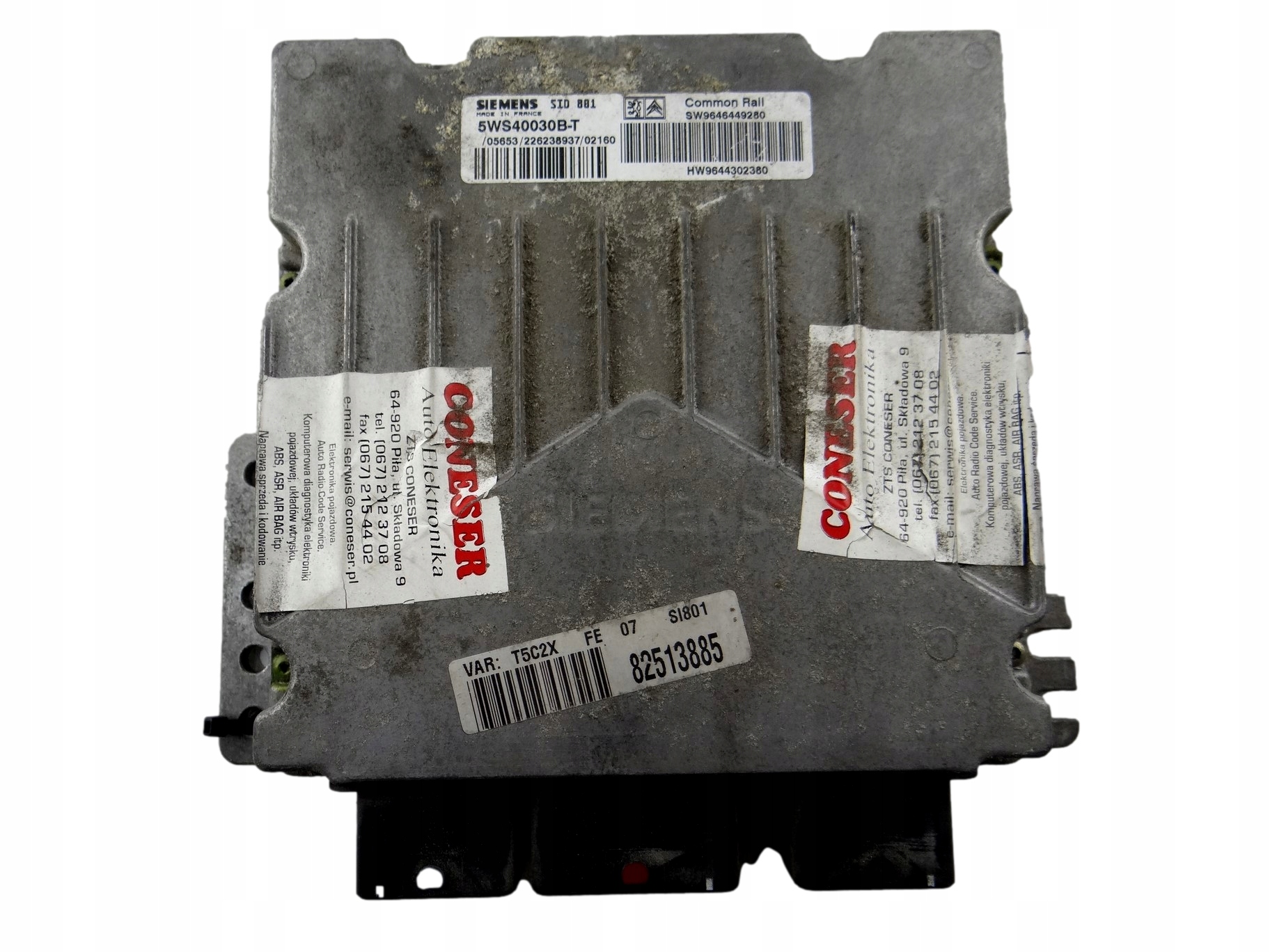 control unit of the engine PEUGEOT 307 5WS40030B-T