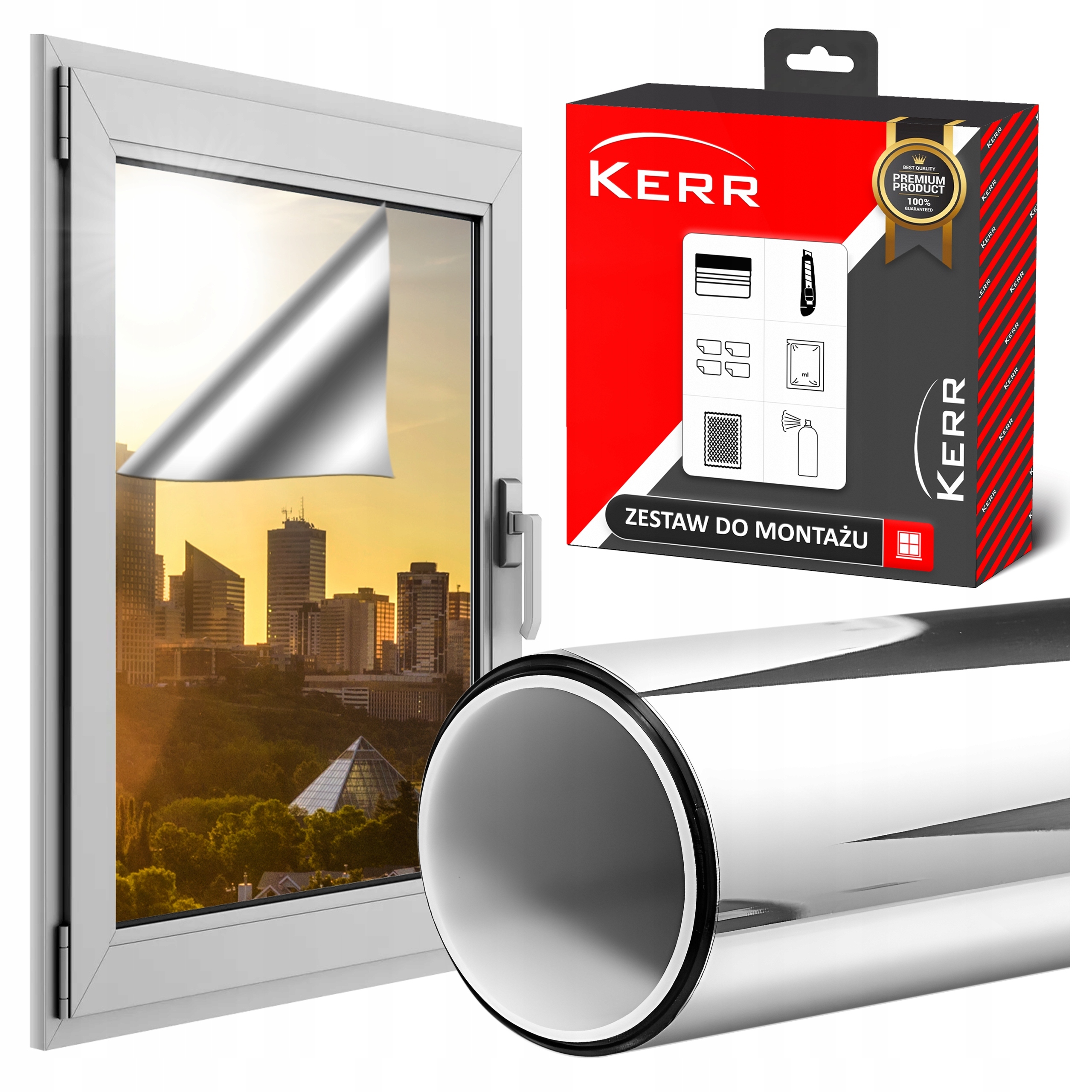 Vonkajšia slnečná fólia 50 x 450 cm, okenná termoizolácia a komfort!