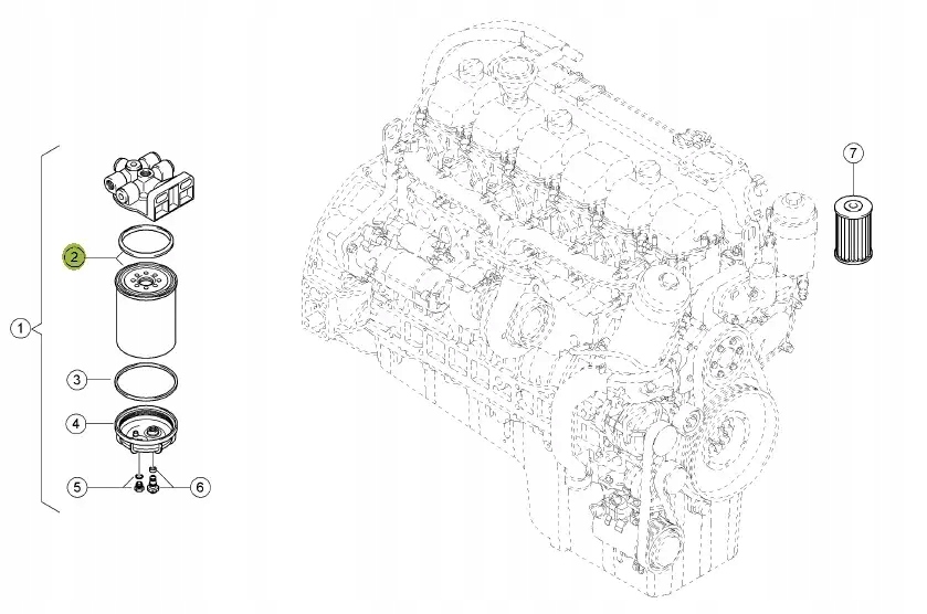 773315.0 Filtr paliwa z separatorem wody CLAAS Marka maszyny Claas
