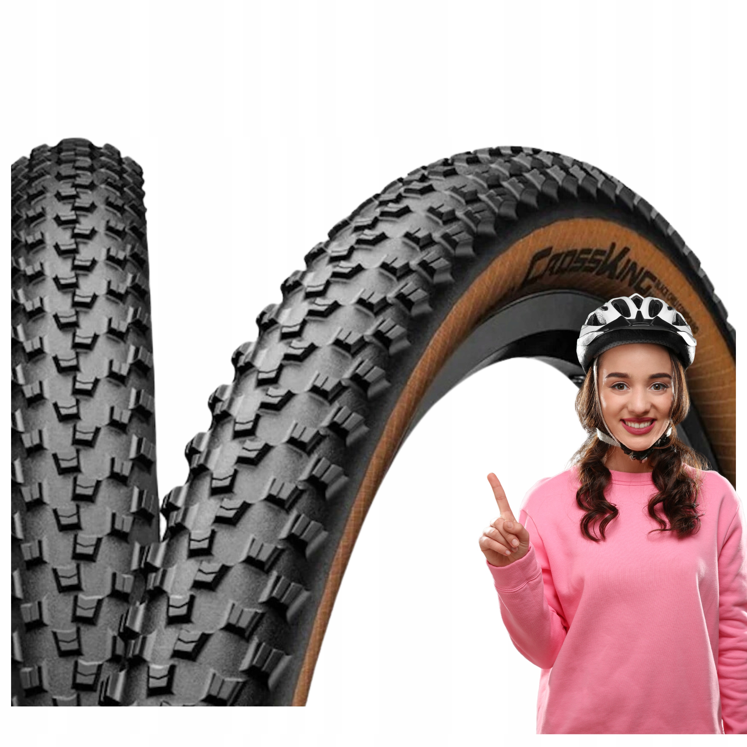 Plášť na kolo Continental Cross King ProTection Bernstein kevlar 26x2.20