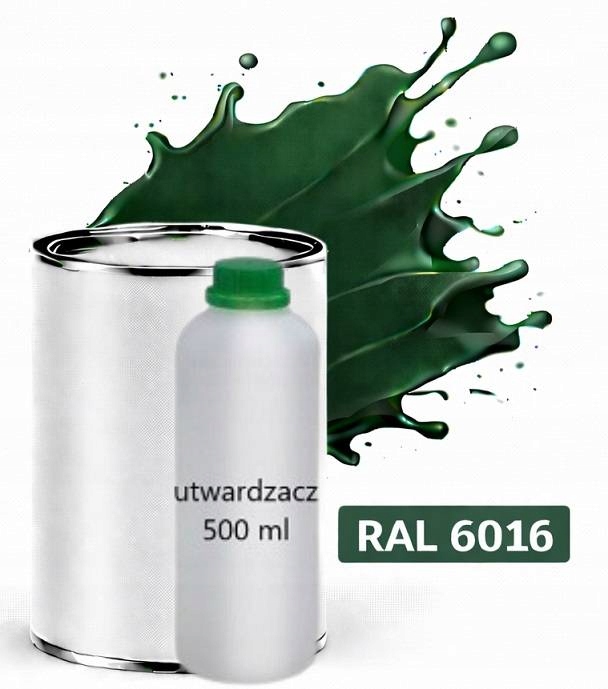 Ral 6016 Polyuretan Akryl 2:1 1L Pololesklý Lak Tužidlo Normal 0,5L