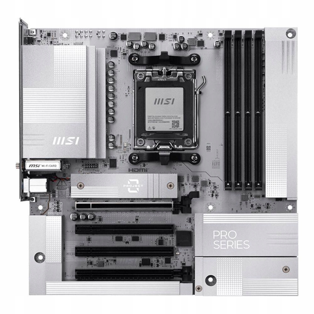 Doska Msi Pro B850M-A Wifi Pz /amd B850/DDR5/SATA3/M.2/ USB3.1/WiFi/ Bt/pci