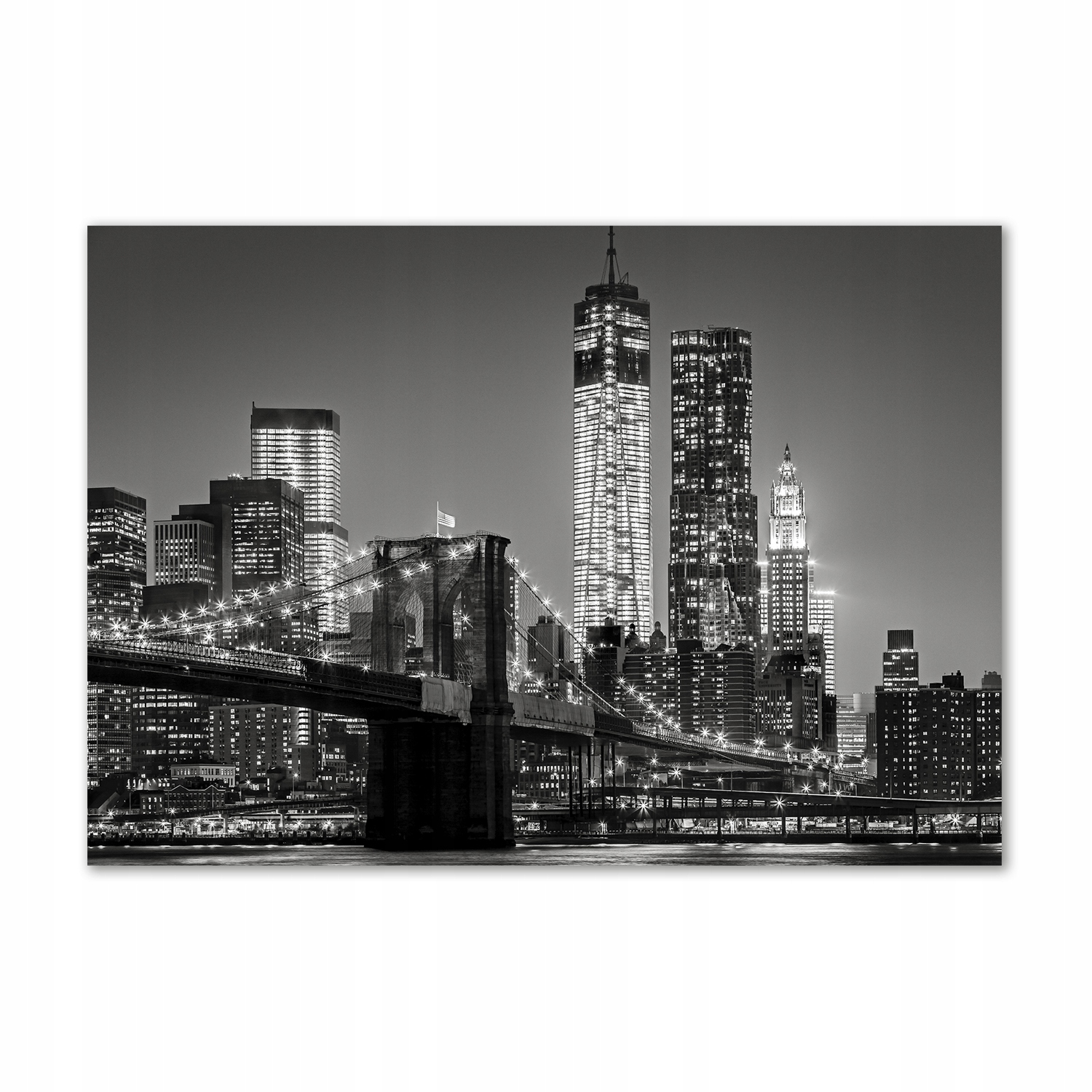 

Foto obraz szkło akryl Manhattan nocą 100x70 cm