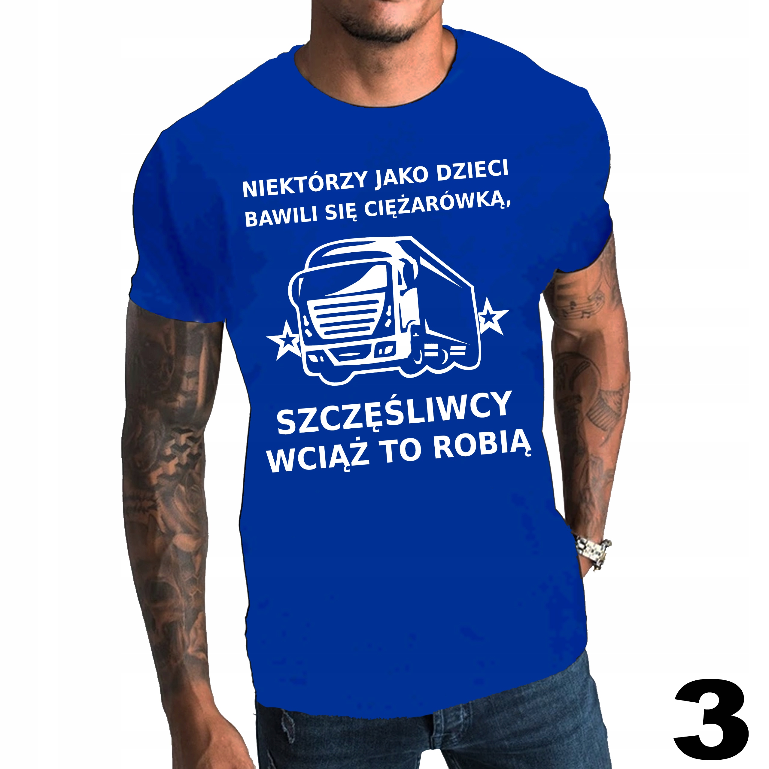 

T shirt z Humorem Funny Ciężarówka Tir kolory XL