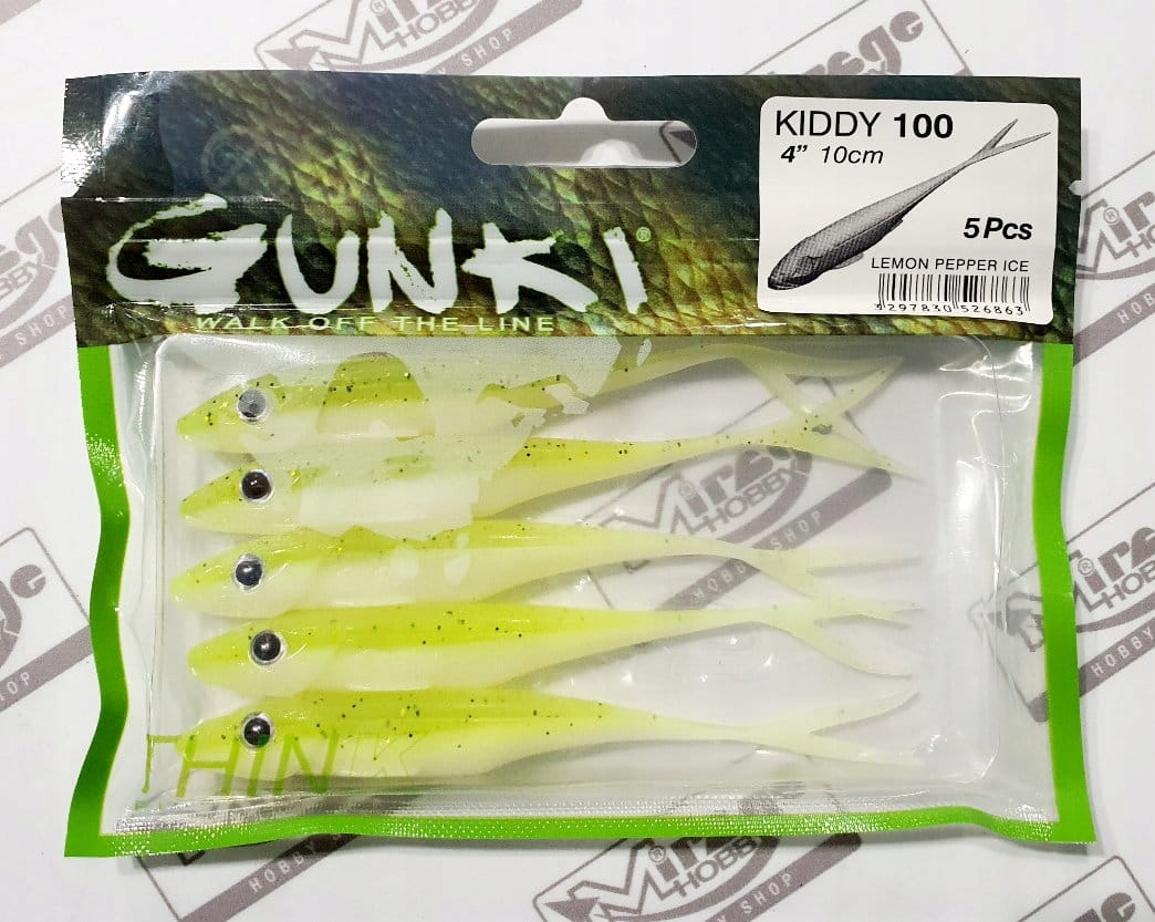 Jaskółka Gunki Kiddy 4"(10cm) Lemon Pepper Ice Na Szczupaka