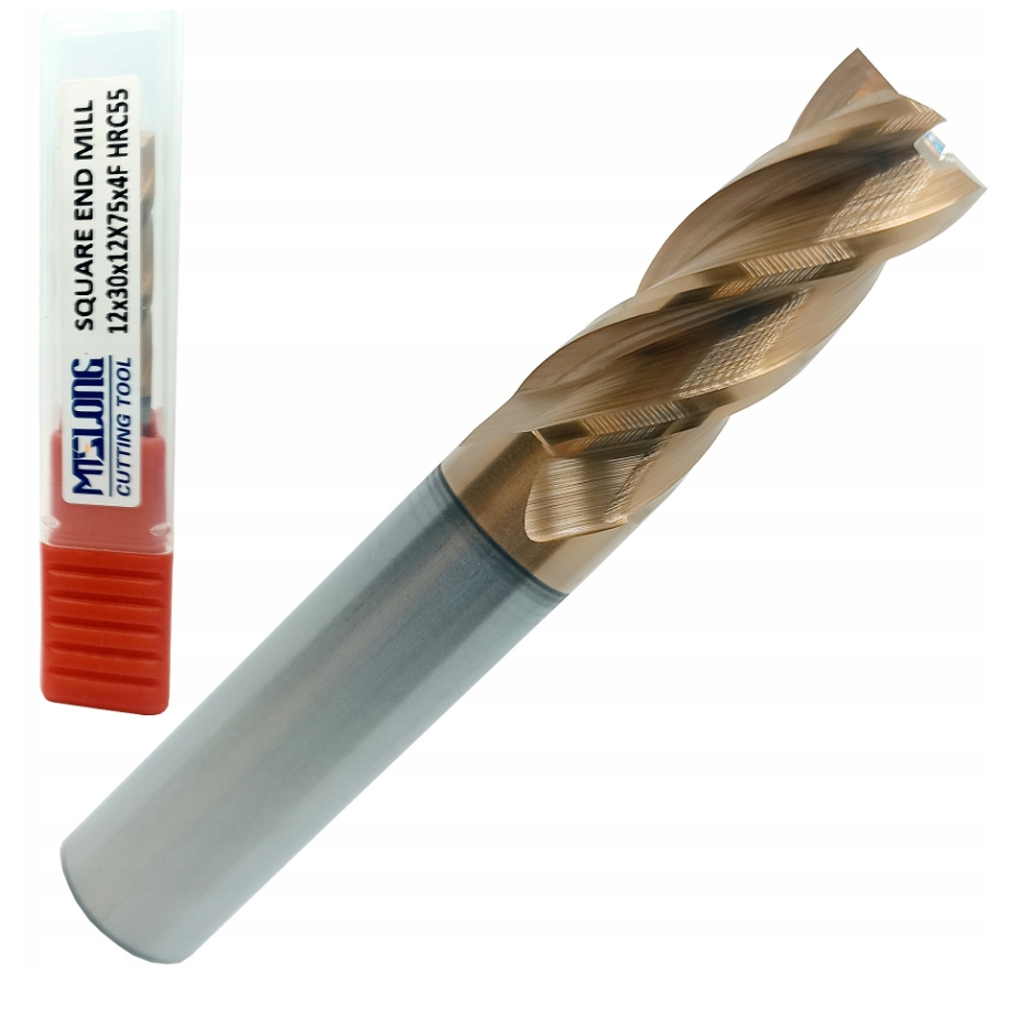 Frez Węglikowy Vhm Mts fi 12mm 55 Hrc 4pióra Test