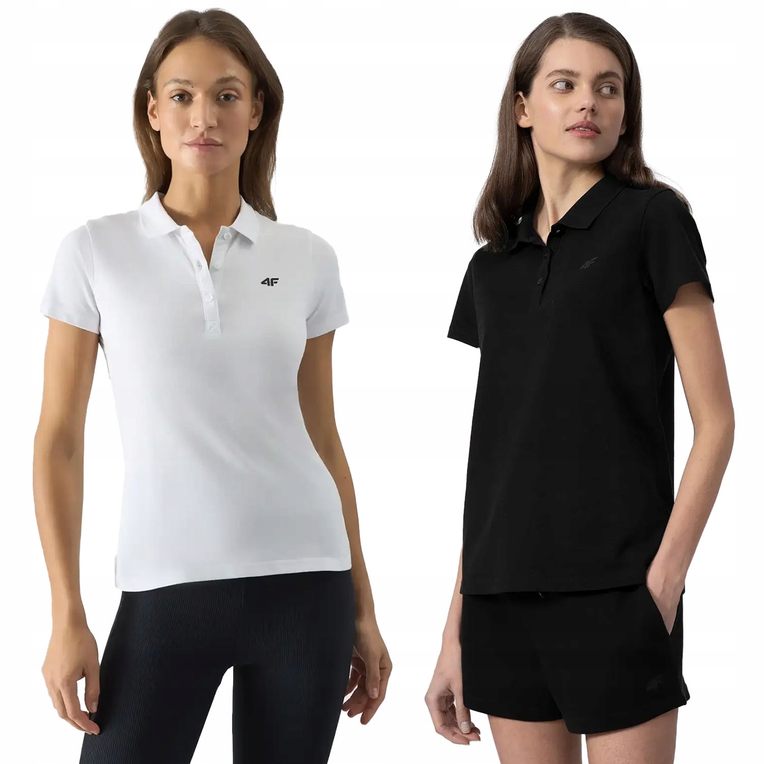 KOSZULKA DAMSKA 4F POLO T-SHIRT POLÓWKA BAWEŁNIANA ODDYCHAJĄCA KOMPLET 2PAK Marka 4F