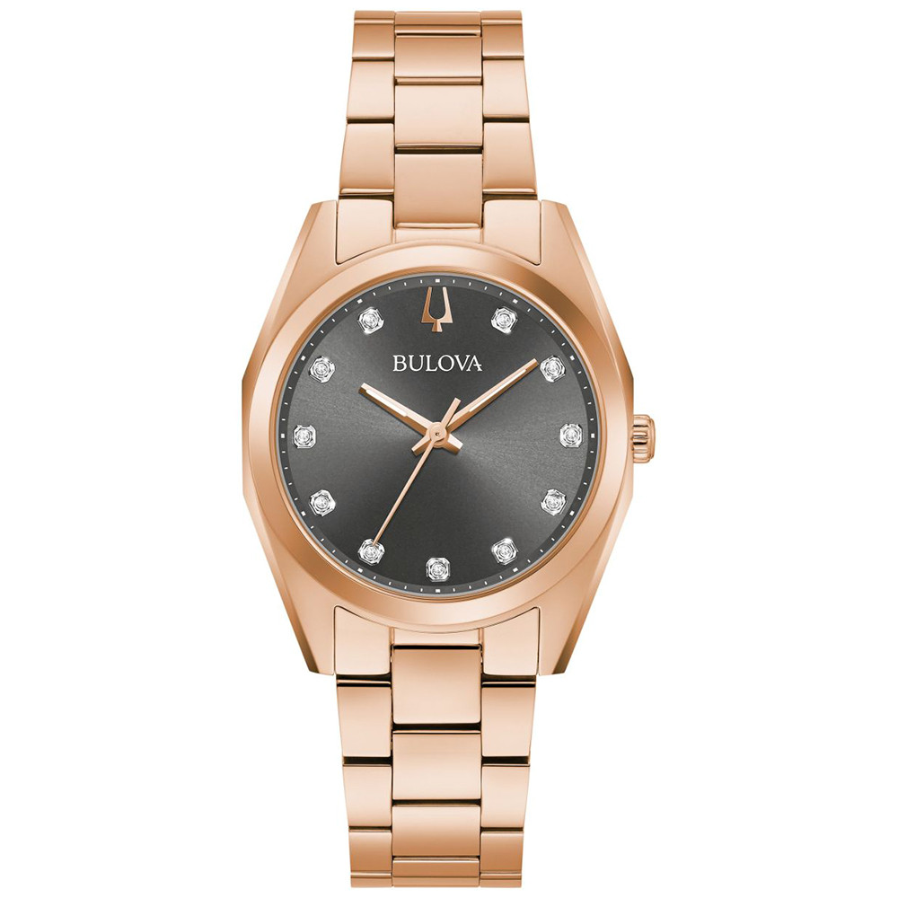 Dámské hodinky Bulova 97P156 Zirkony růžové zlato