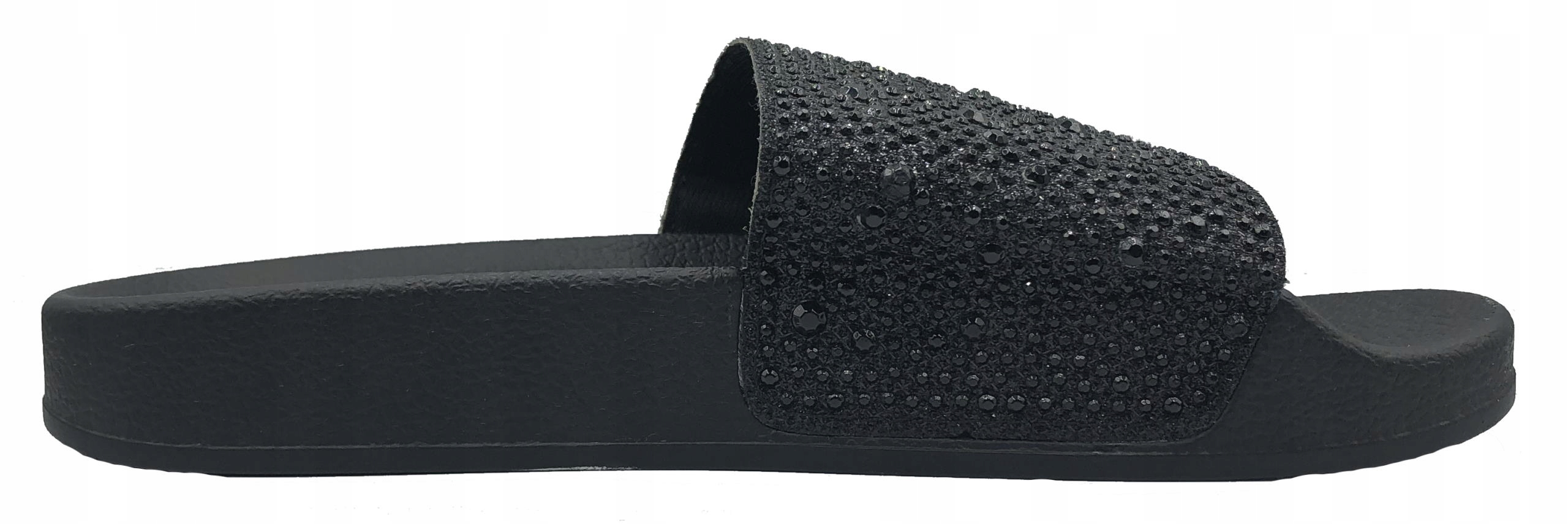 GUMOWE KLAPKI Z CYRKONIAMI PROFILOWANE CZARNE 39 Marka Evento