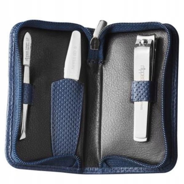 Manikúra Nippes Solingen Světoběžník modrá_ sada v pouzdru