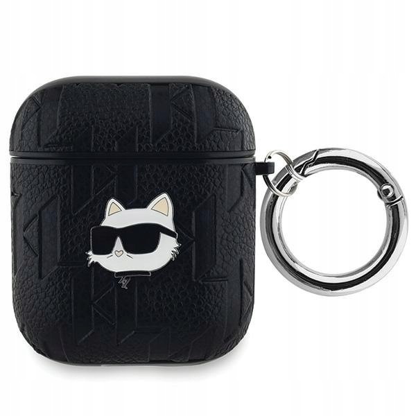 Karl Lagerfeld KLA2PGCHPK AirPods 1/2 cover czarny/black Monogram Choupette