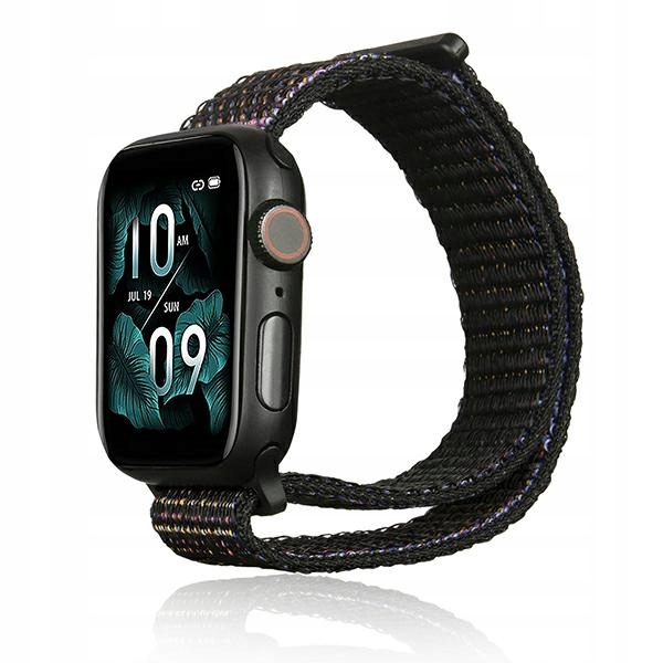 Beline pasek Apple Watch Nylon42/45/45/49mm czarny /black