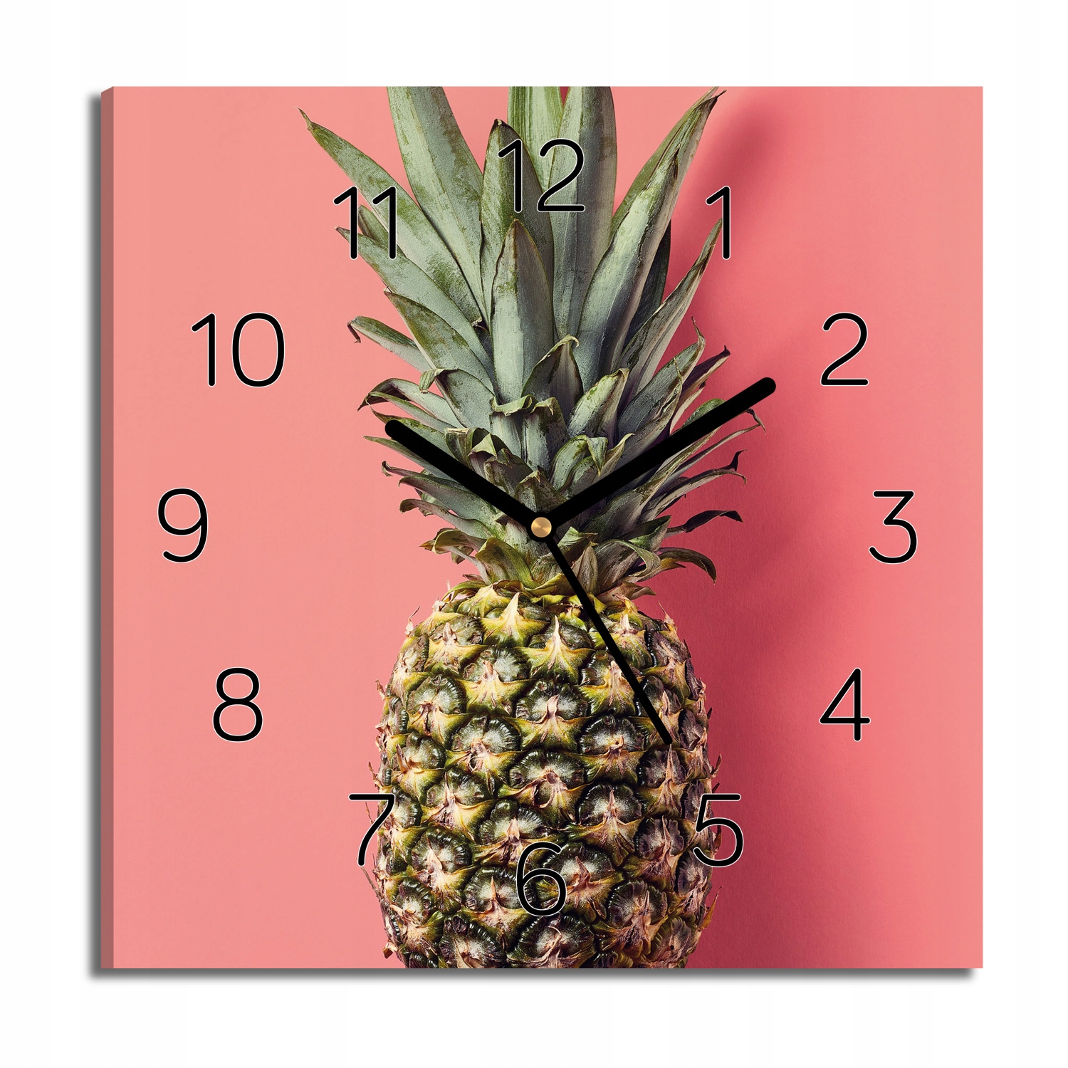 hodiny canvas Ananas ovoce tropik s grafikou 30x30