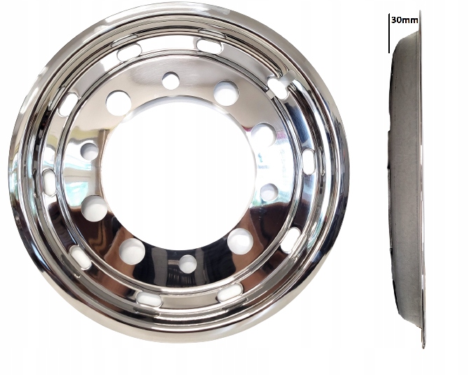 Poklice Kola Nerezový 22,5 ET130 Chrom Tir