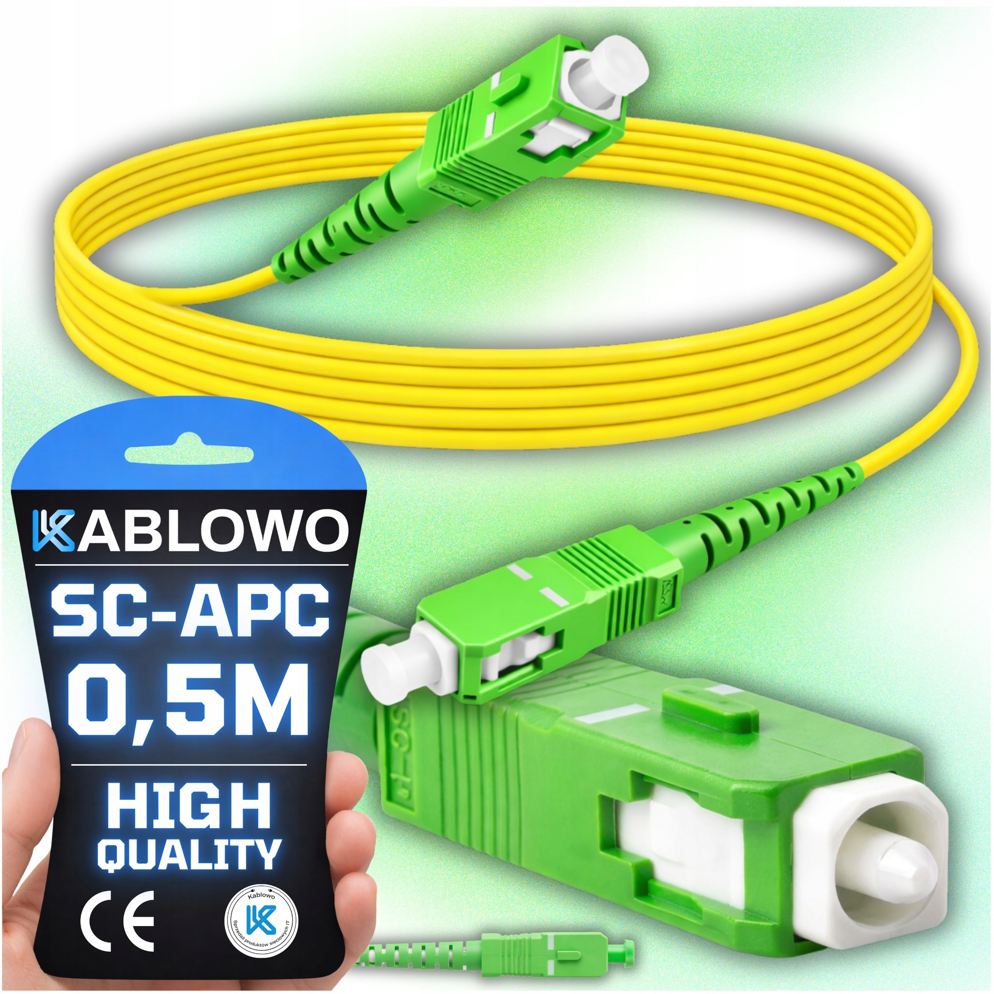 ŚWIATŁOWODOWY 0.5M ŻÓŁTY LANBERG