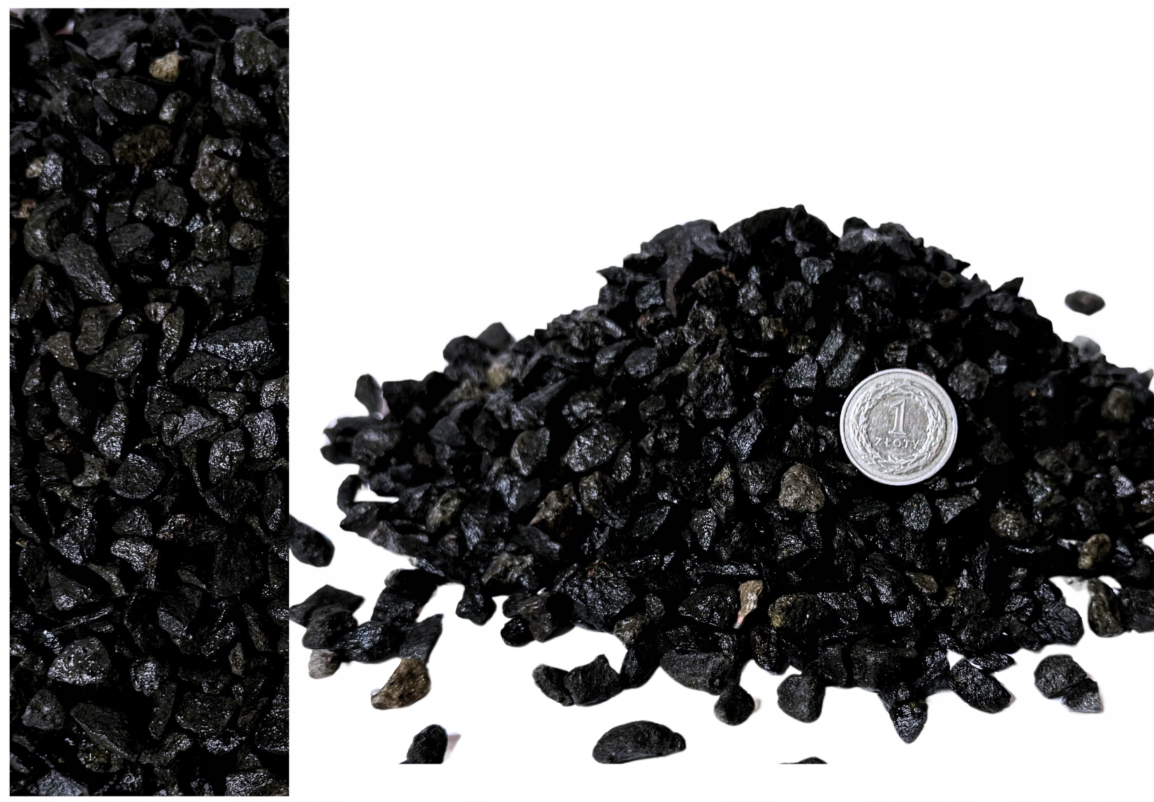 Черный базальтовый гравий для аквариума идеально подходит для растений 5-8 мм 2 кг