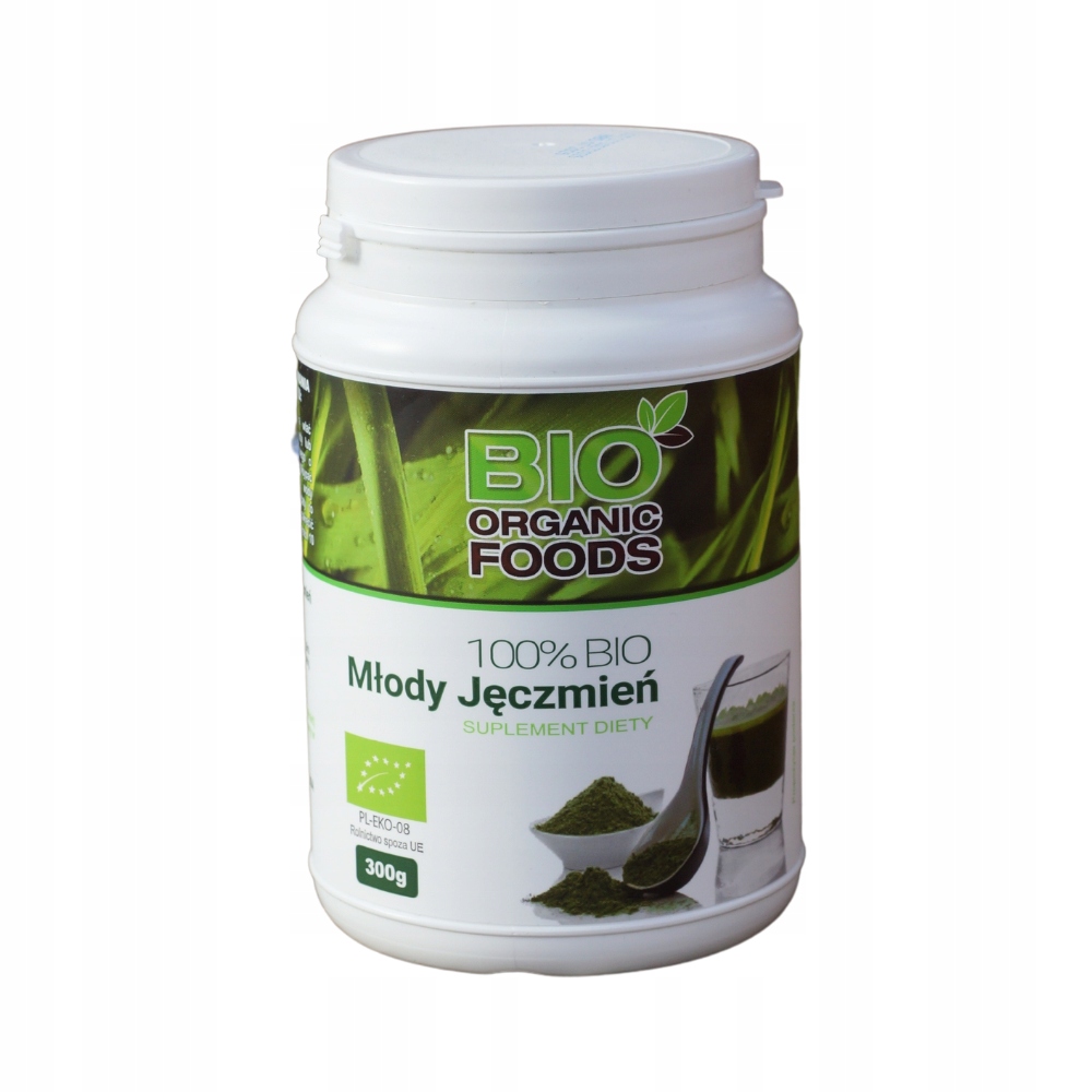 Levně Bio Mladý ječmen Bio Organic Foods prášková šťáva 300 g