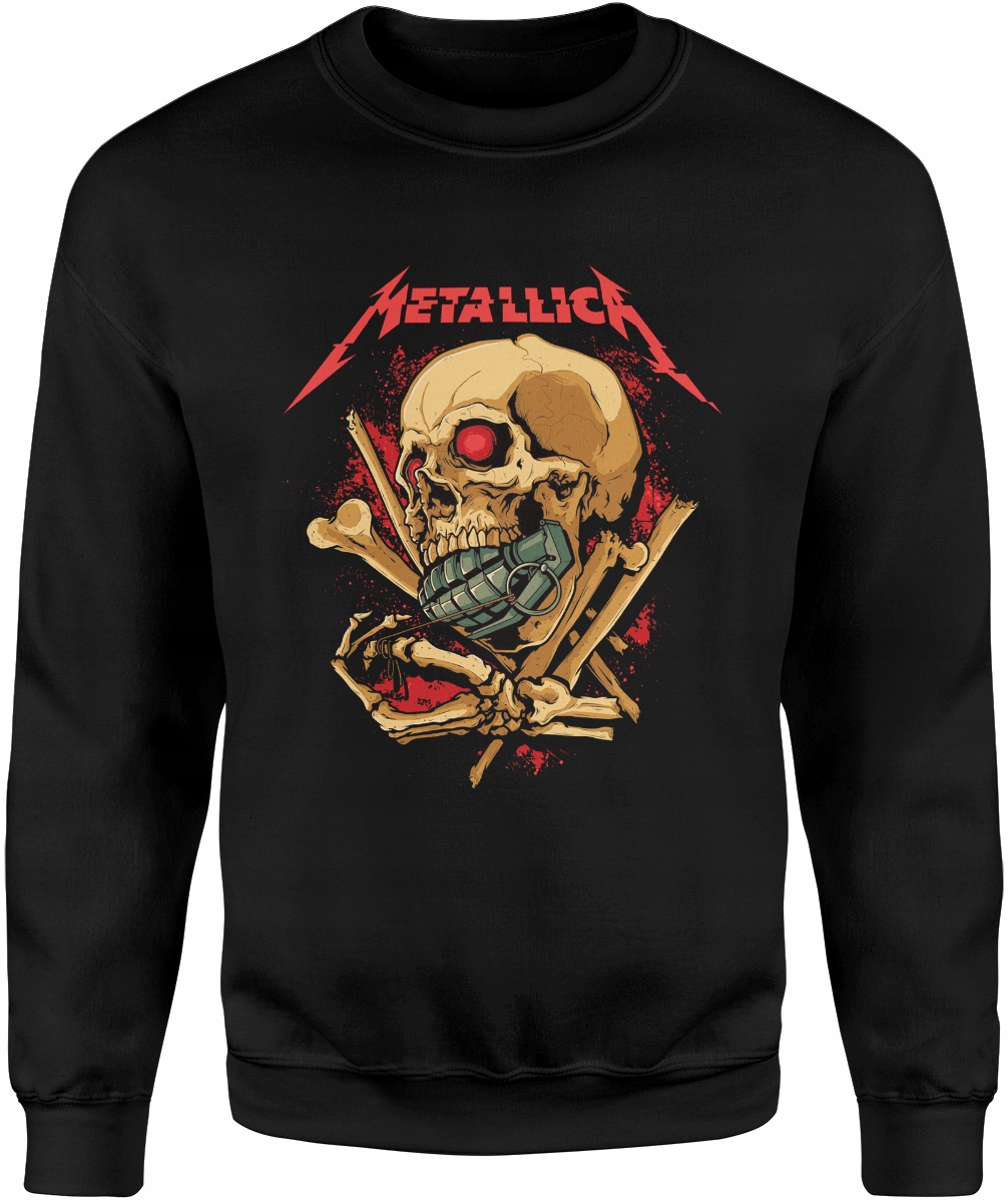 

Metallica Bluza Męska Metalica Heavy Metal Rozm S