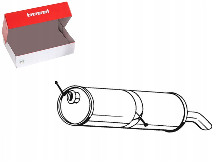 Tlmič Výfukového Systému Zadná Časť Peugeot 307 1.6D 2.0D Asistent Kolízia #34