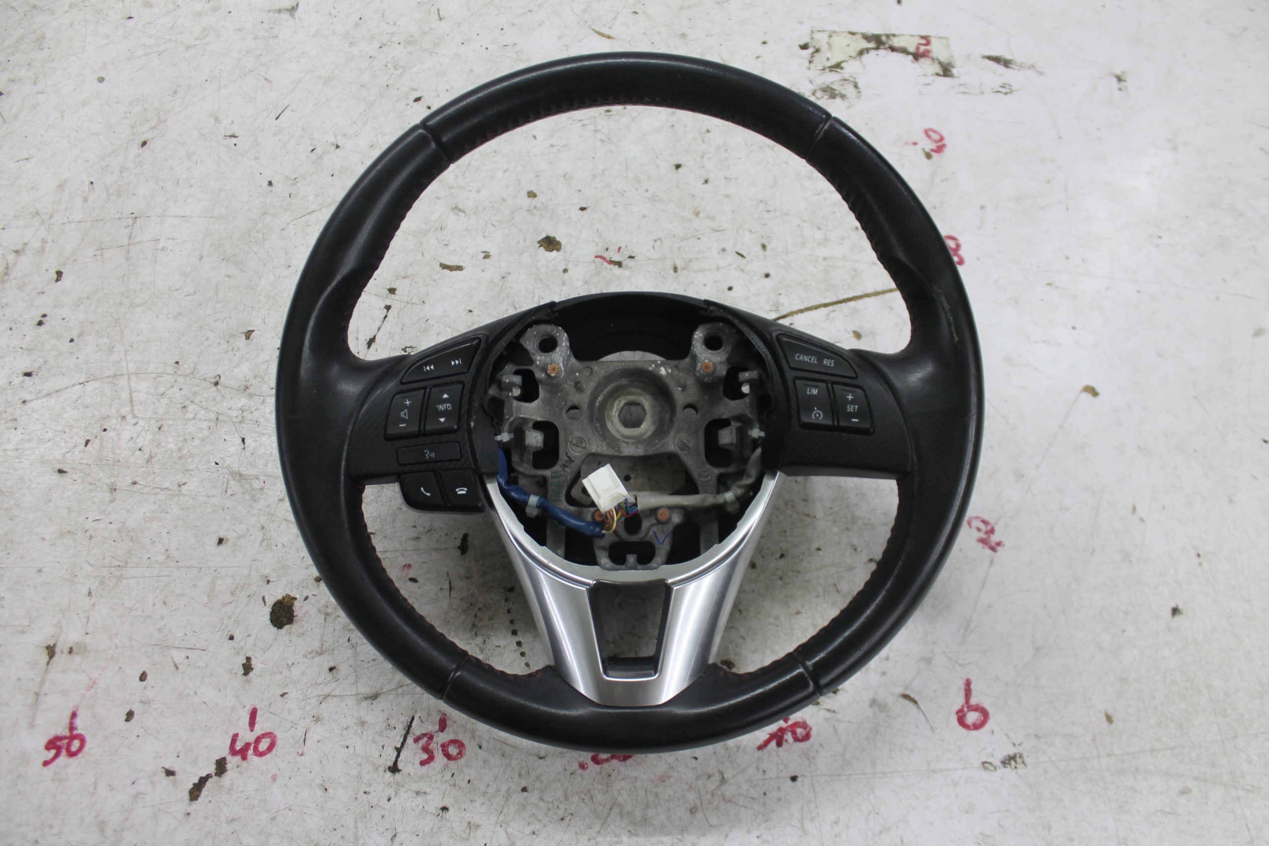 steering wheel, leather MULTI black MAZDA 3 III BM 13-18