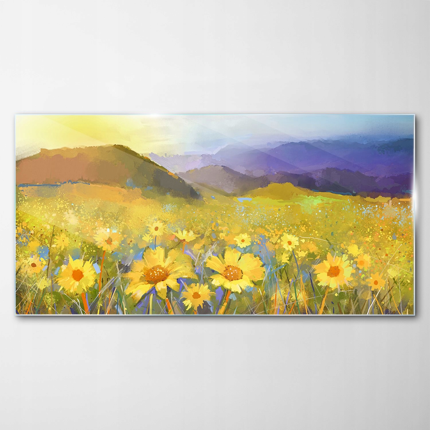 Sklenený obraz Dekor Stokrotka Kvety Príroda 120x60