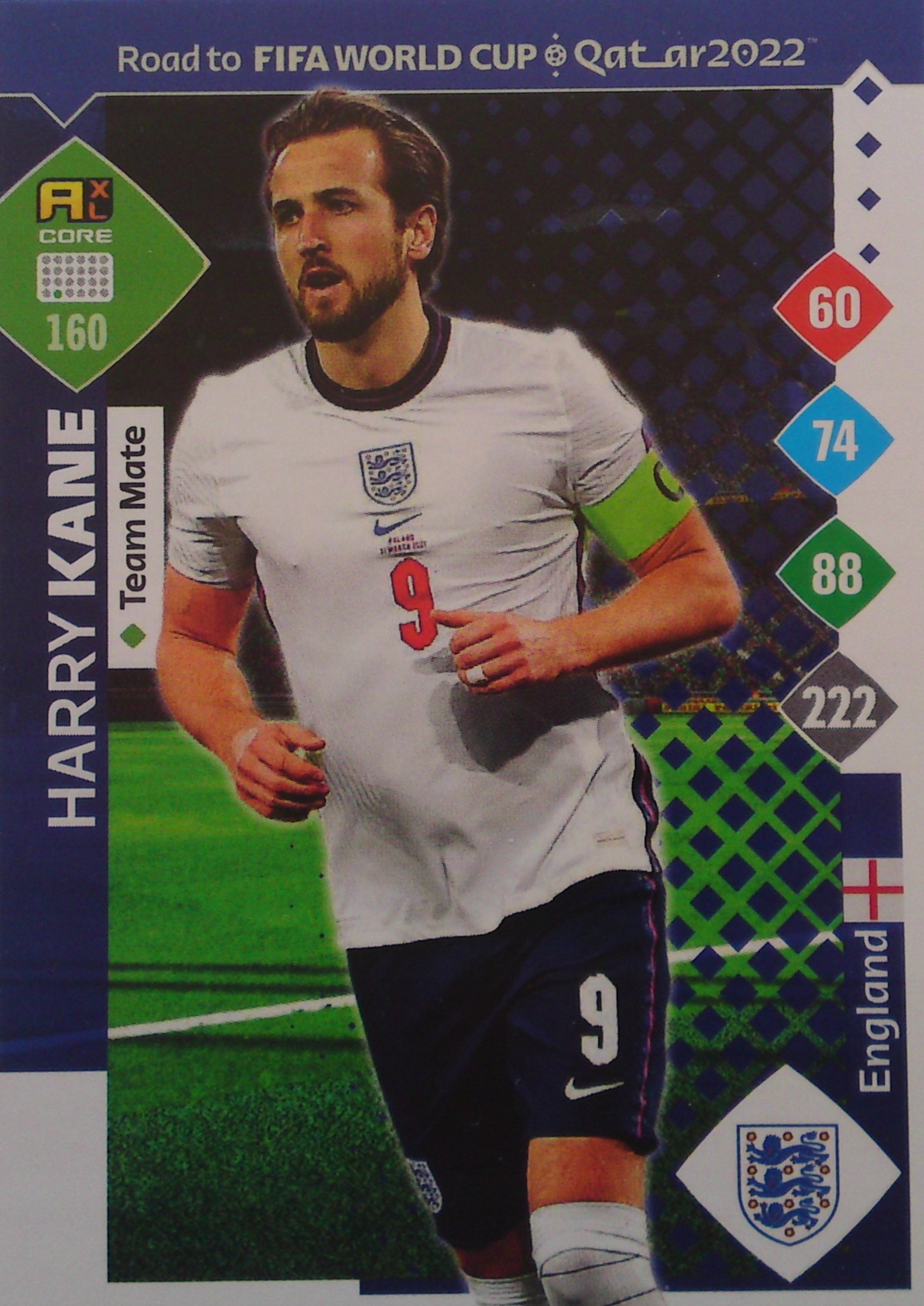 Karta Piłkarska Panini Road Fifa World Qatar 2022 Team Mate Harry Kane 160