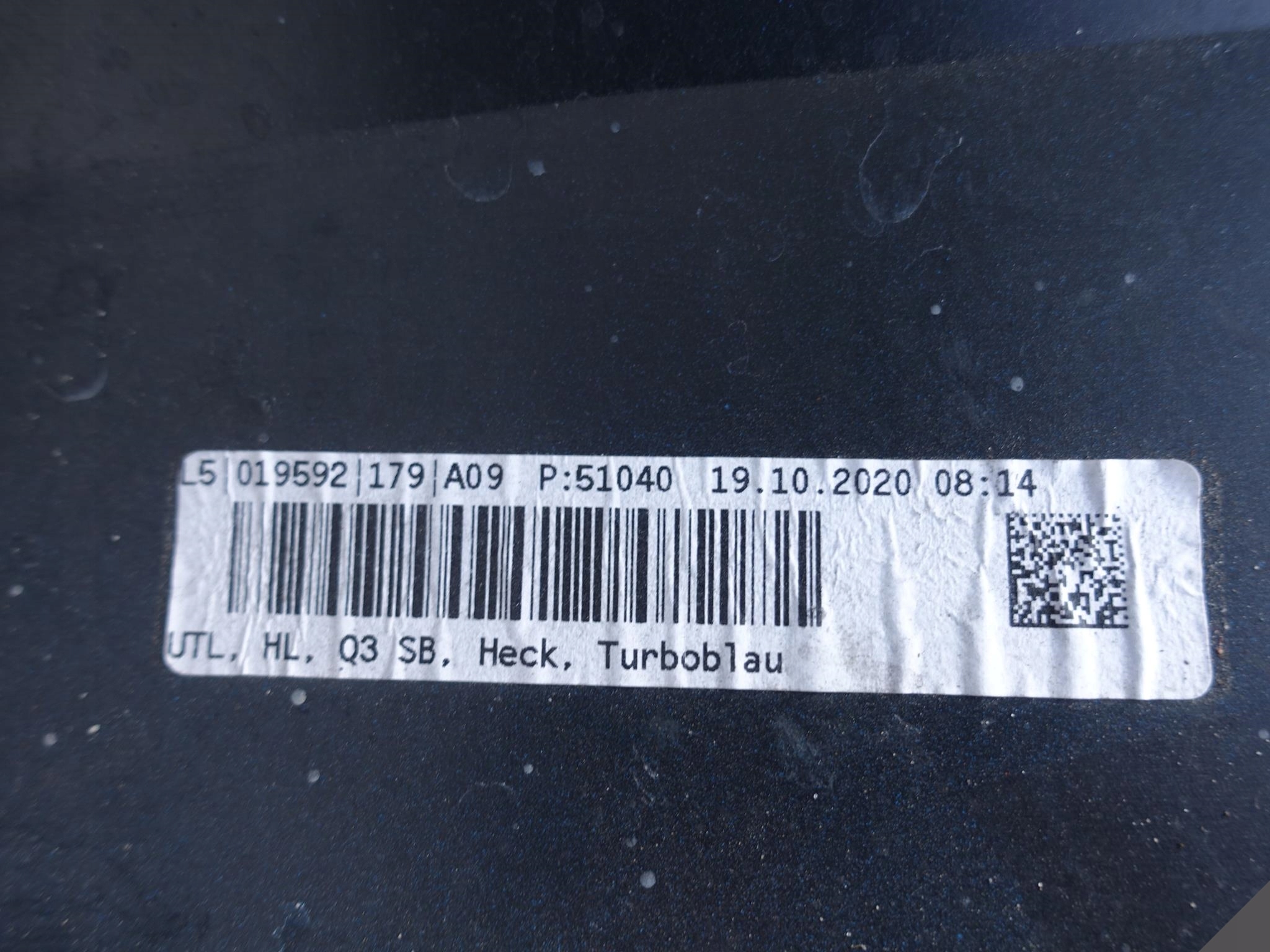 AUDI Q3 II 2 83F S-LINE 18- SPORTBACK bumper rear part
