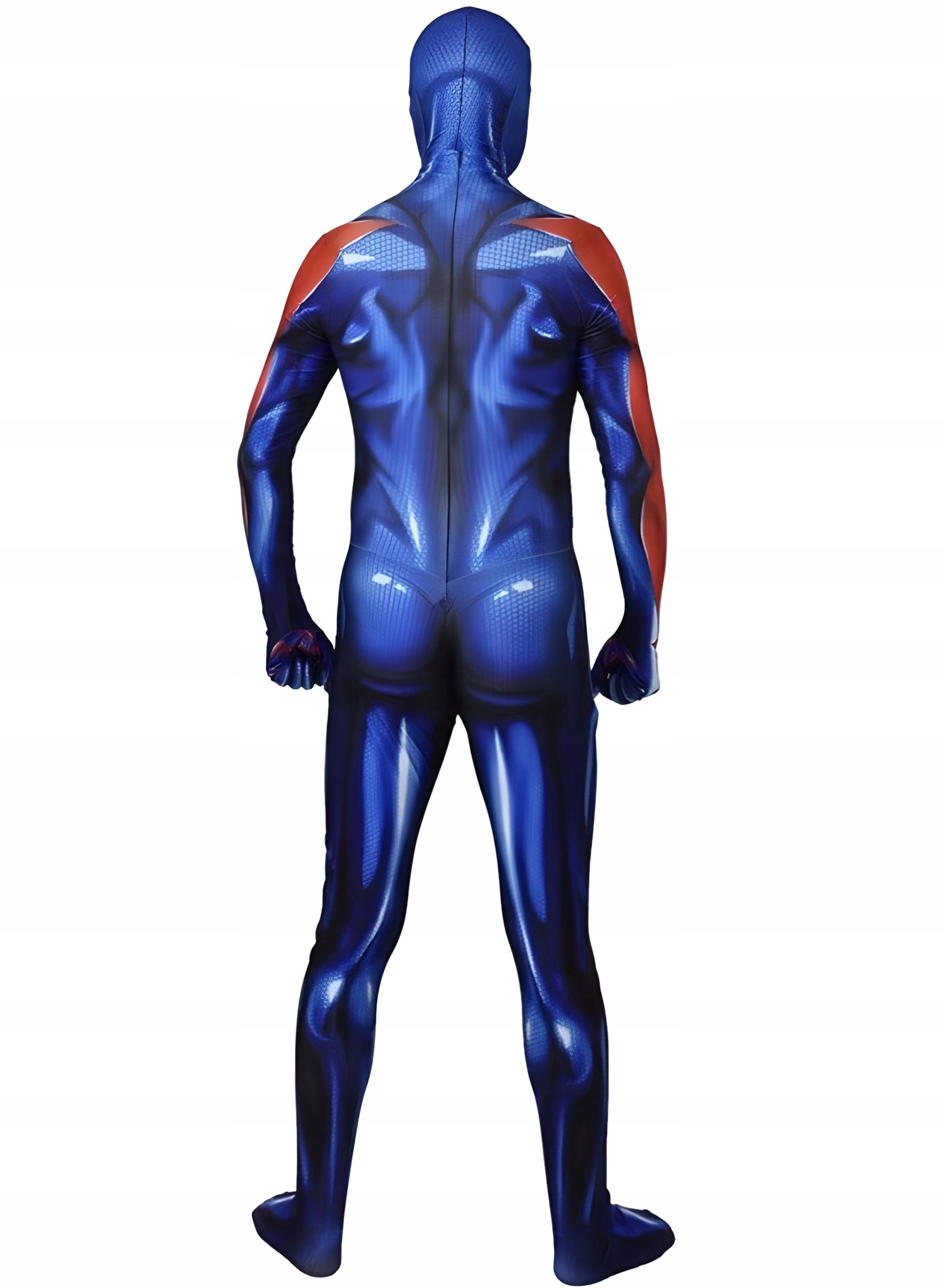 STRÓJ KOSTIUM PRZEBRANIE SPIDERMAN 2099 COSPLAY SKIN FESTIWAL 158/164 Rozmiar S