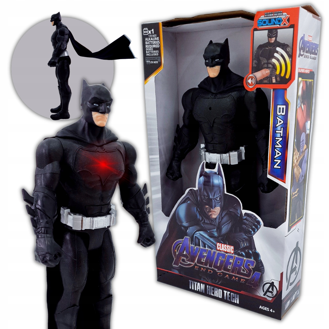 BATMAN INTERAKTYWNA FIGURKA SWIECI AVENGERS 30 cm