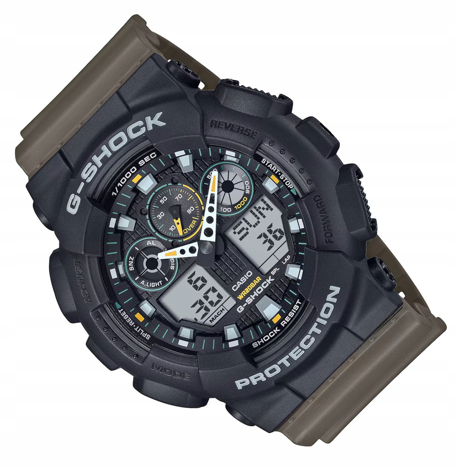 Odolné Vodotěsné Kultovní Hodinky Casio G-shock GA-100TU -1A3ER
