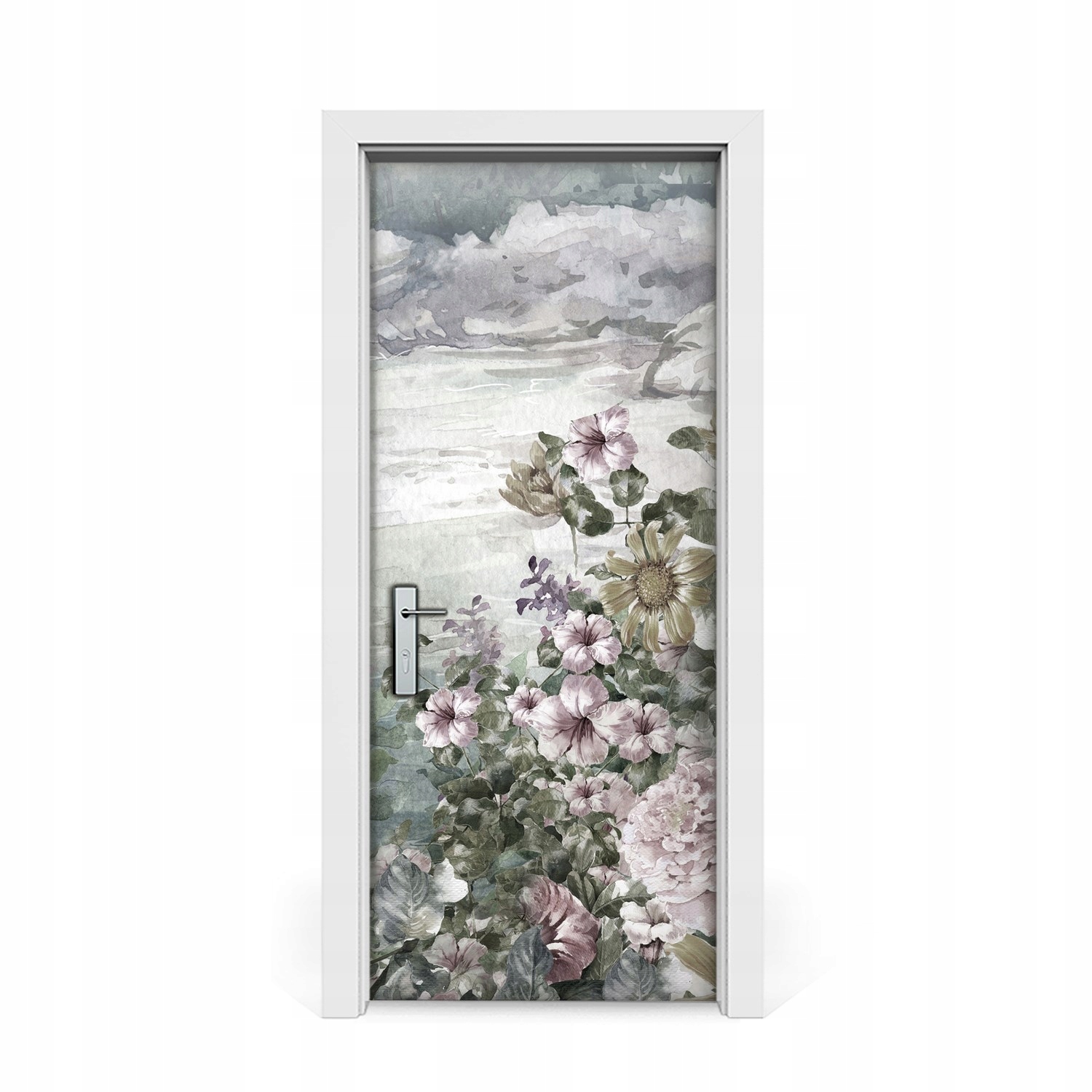 

Naklejka na drzwi Akwarela malowana łąka 85x205