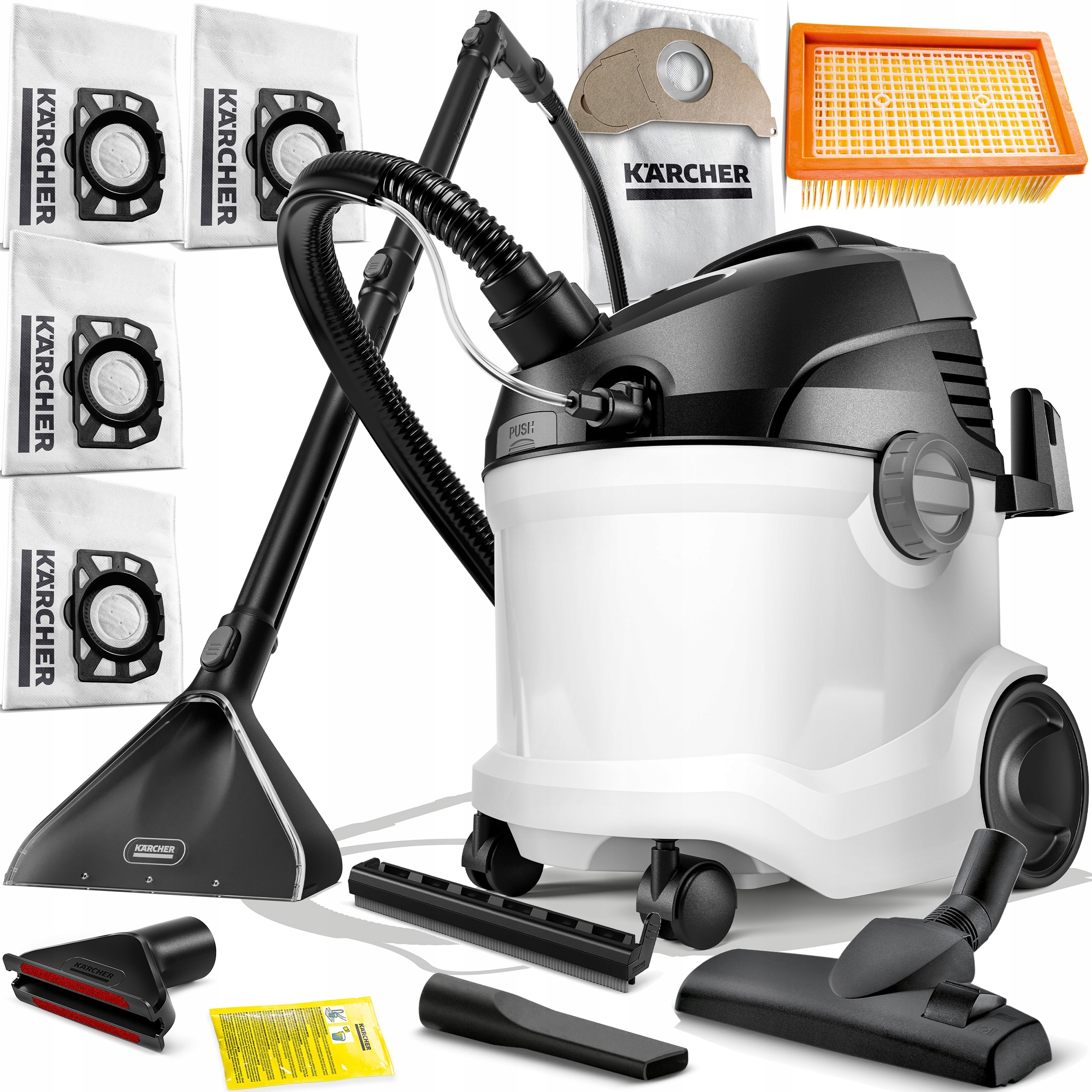 Karcher Se 5 Prací Vysávač Sucho/mokro Univerzálny 3V1 Sáčky Na Zásoby