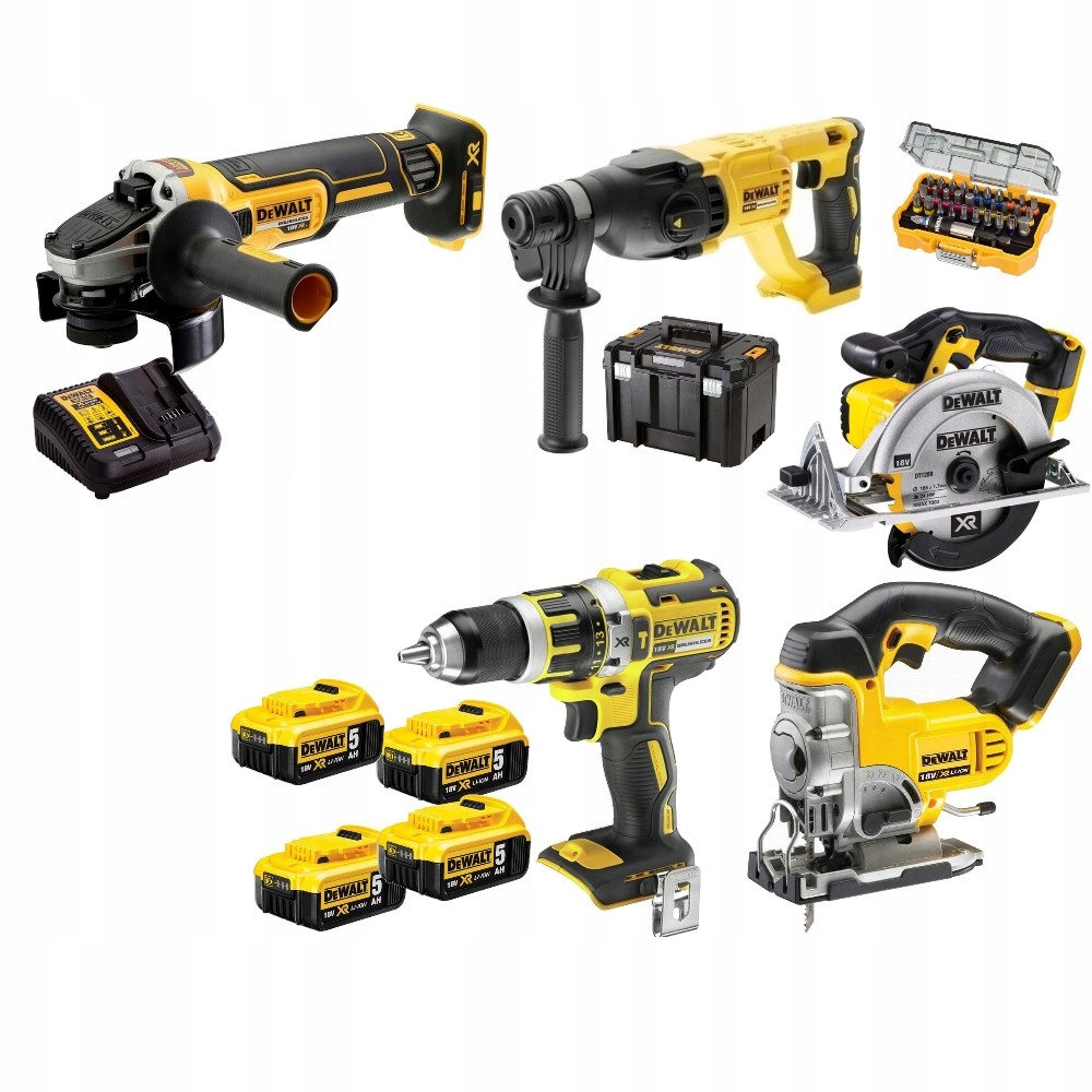 Dewalt Zestaw Bezszczotkowy DCD796 DCH133 DCG405 DCS391 DCS331