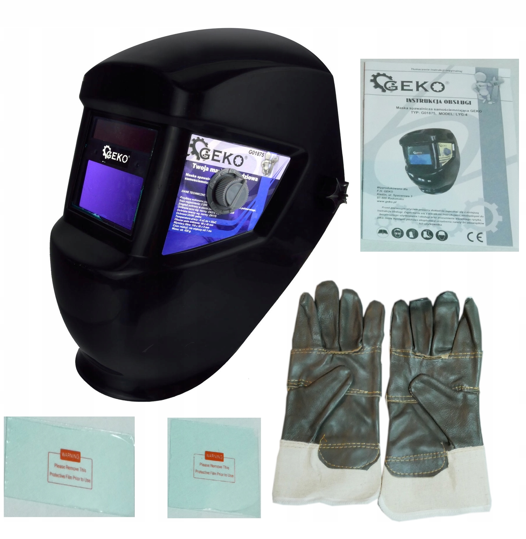 

Maska Przyłbica Spawalnicza Samościemniająca Auto