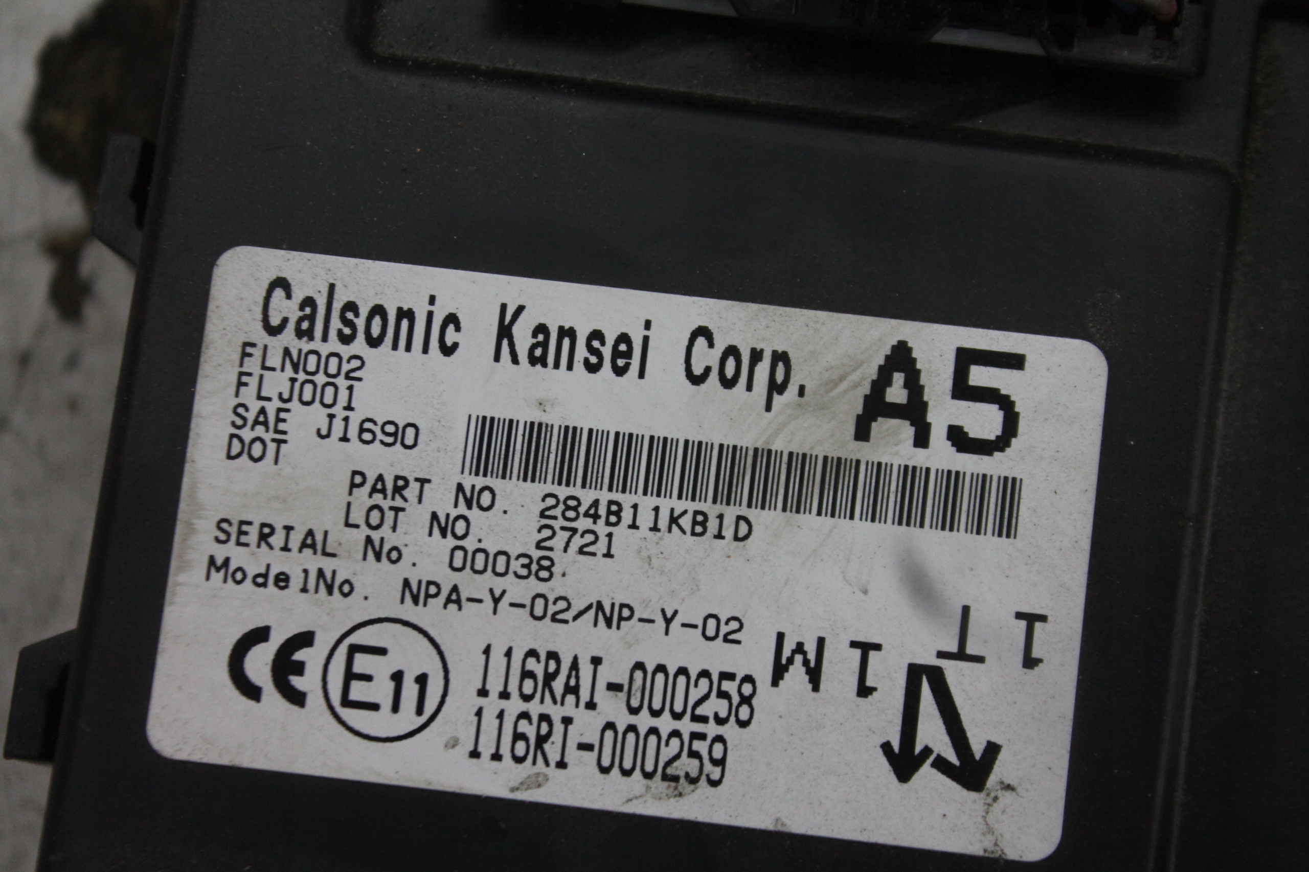 module control unit KOMFORTU 284B11KB1D JUKE F15 1.5 DCI 11-17