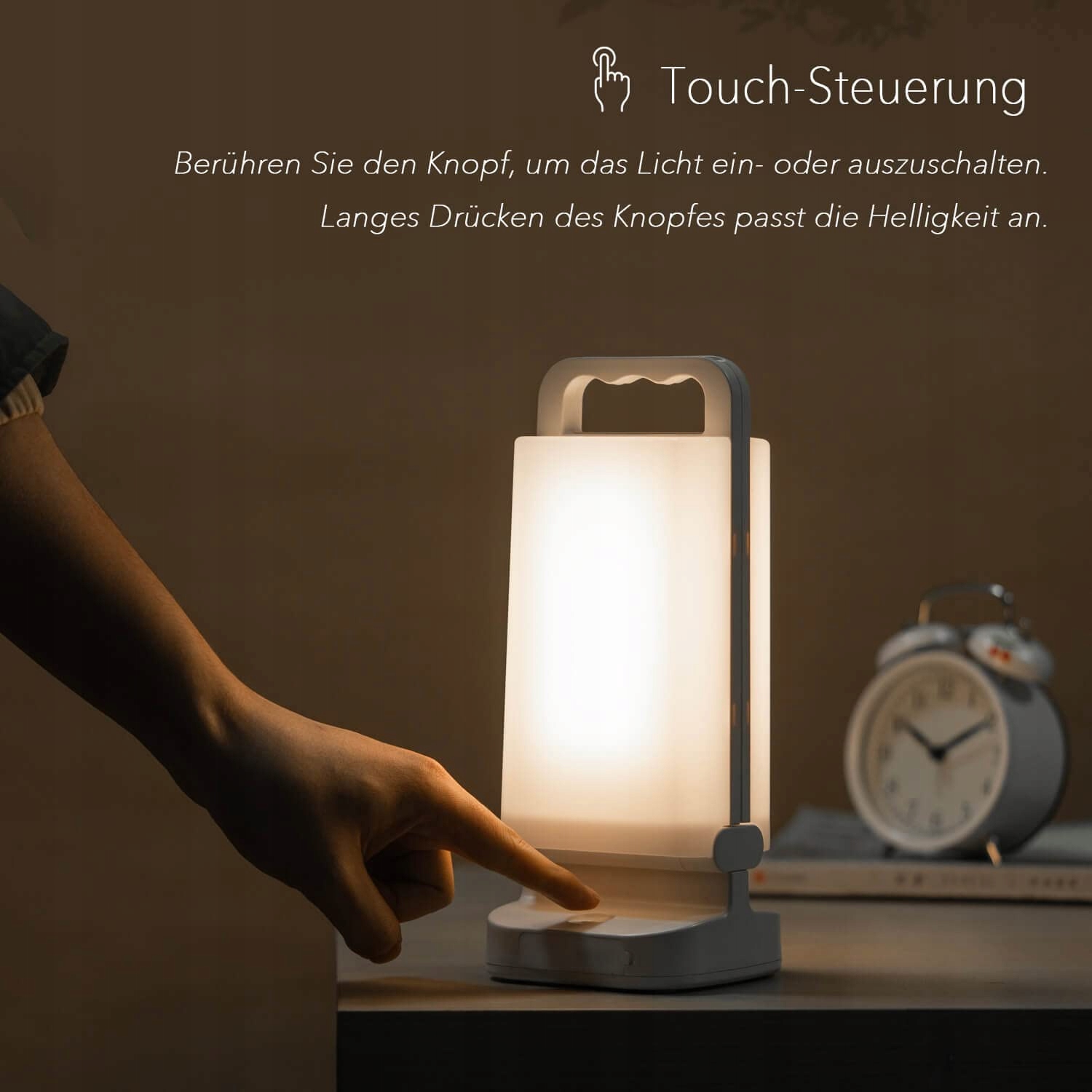 LEPWINGS Lampa LED Solarna Dimmowalna Dotykowa 4400mAh Wodoodporna IPX4 — miniatura 4