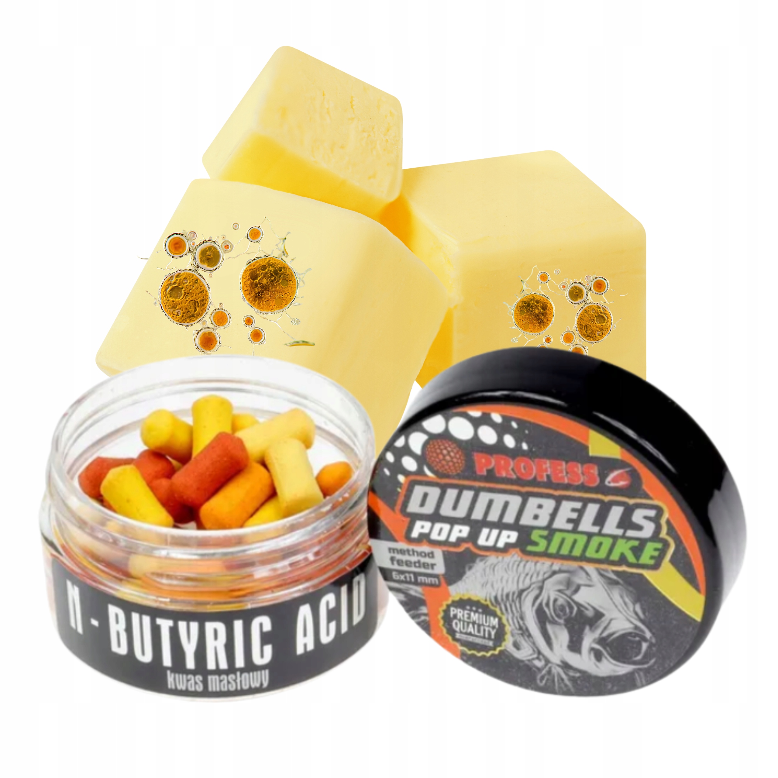 Przynęta dumbells wafters pop up skisłe masło kwas masłowy 6 11 mm Profess