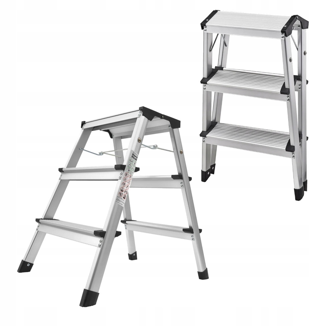 Hliníkový rebrík, schodíky 3 stupne 60 cm