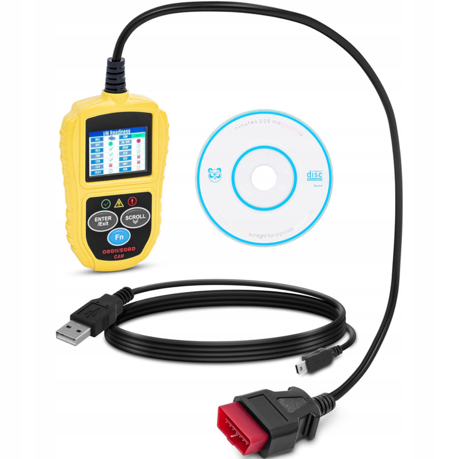 Diagnostický tester pro automobily OBD2 8-18 V Vin ID Cvn Pcm