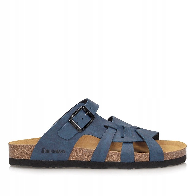 Nazouváky dámské Dr. Brinkmann 700565-5 Blau modré s koženou stélkou