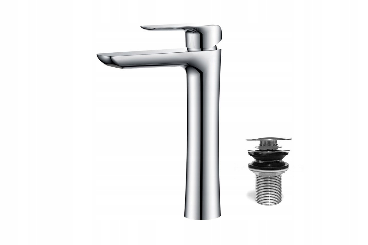 Clever Vysoká umyvadlová baterie z mosazi, chrom, lesk 263 mm